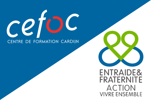 les logos du CEFOC et d' Entraide et Fraternité & Action Vivre Ensemble