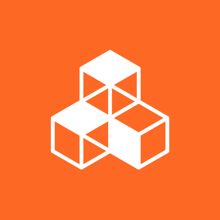 pictogramme : trois cubes