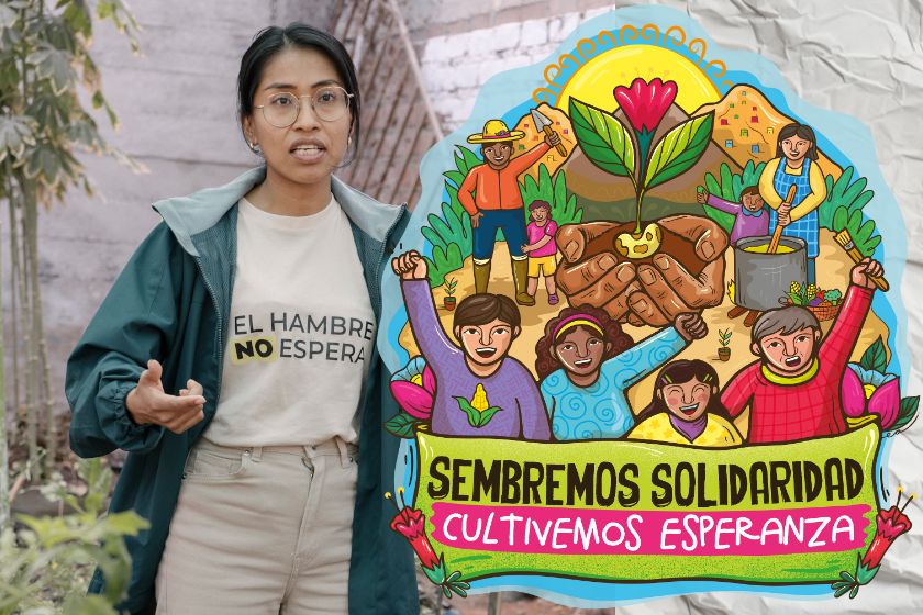 portrait d'une femme, le visuel de la campagne 2025 superposé