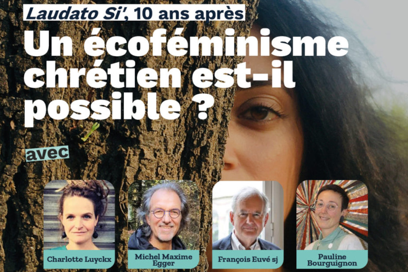 4 portraits avec en légende : Charlotte Luyckx, Michel Maxime Egger, François Euvé sj et Pauline Bourguignon